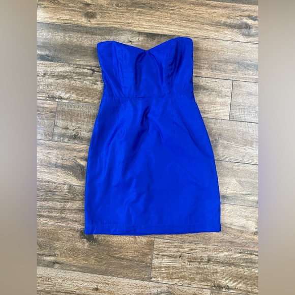 Royal Blue Judith March Mini Strapless Dress Small - Picture 9 of 12